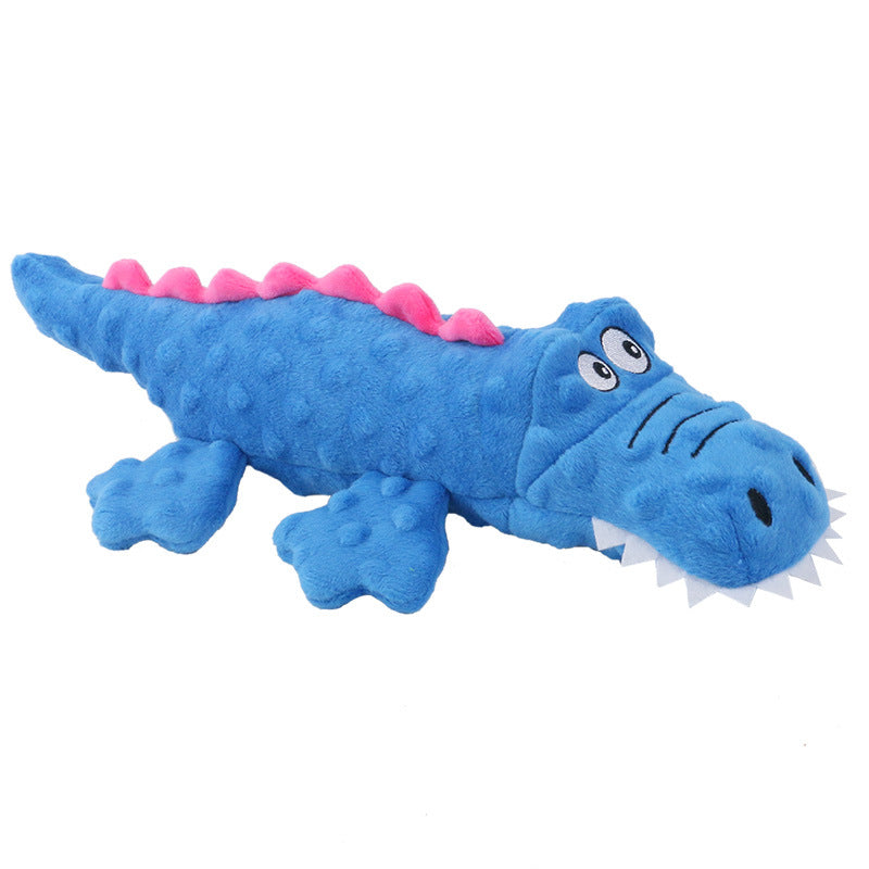 Crocodile Pet Dog Squeaky Crinkle Paper Plush Toy - Dog Toys - DINIBLO 