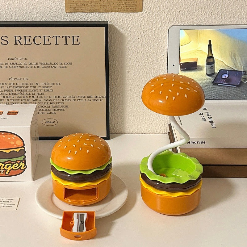 Hamburger Night Light Retro Creative Desktop Lamp - Lamps - DINIBLO 