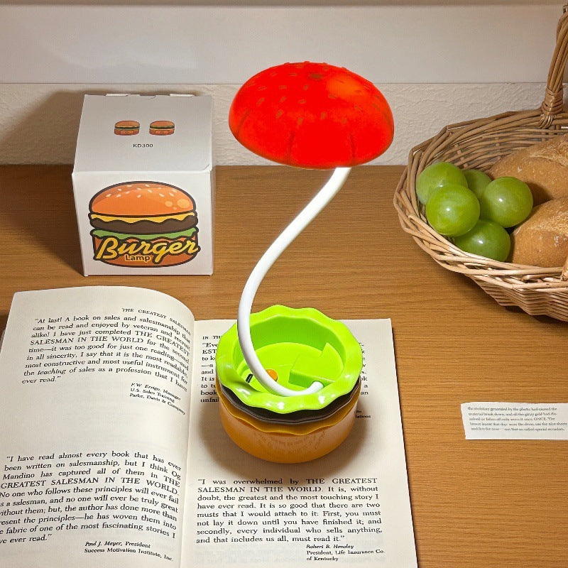 Hamburger Night Light Retro Creative Desktop Lamp - Lamps - DINIBLO 