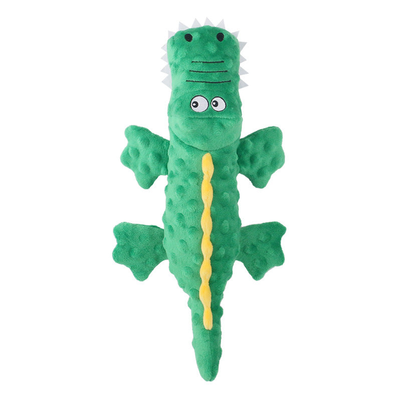 Crocodile Pet Dog Squeaky Crinkle Paper Plush Toy - Dog Toys - DINIBLO 