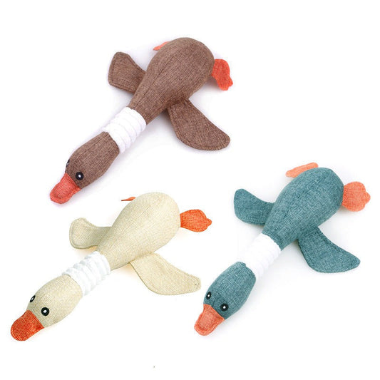 Dog Goose Plush Squeaky Toys - Dog Toys - DINIBLO 