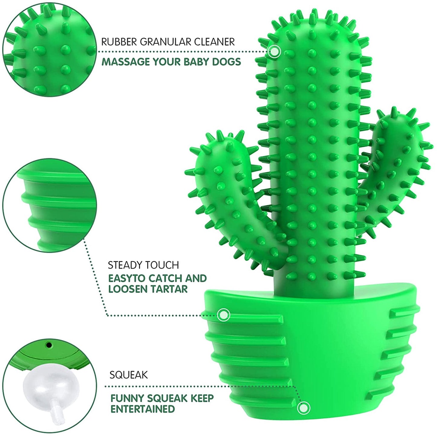 Cactus Dog Toothbrush - Dog Toys - DINIBLO 