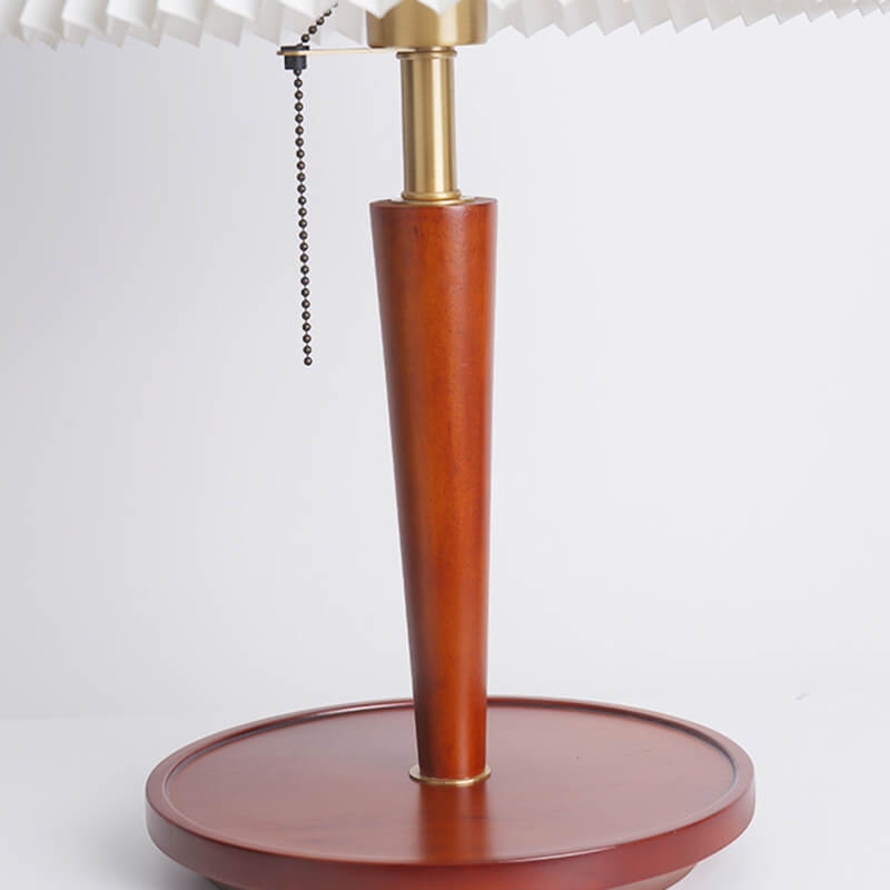 Pleated Wooden Table Lamp - Table Lamp - DINIBLO 