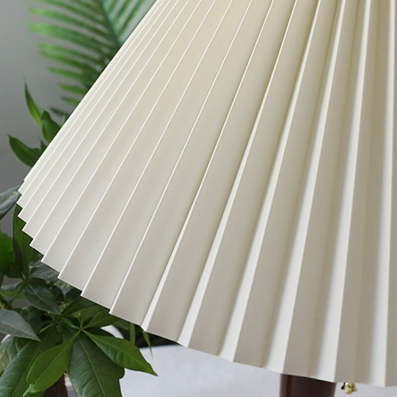 Pleated Wooden Table Lamp - Table Lamp - DINIBLO 