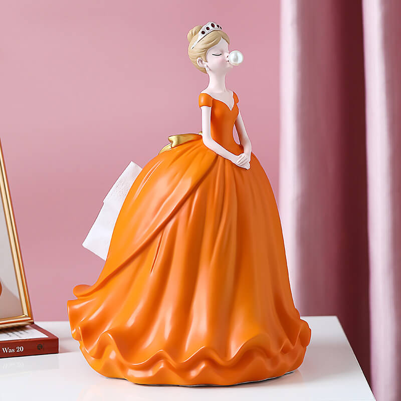 Princess Dress Resin Tissue Box - Tissue Box - DINIBLO 