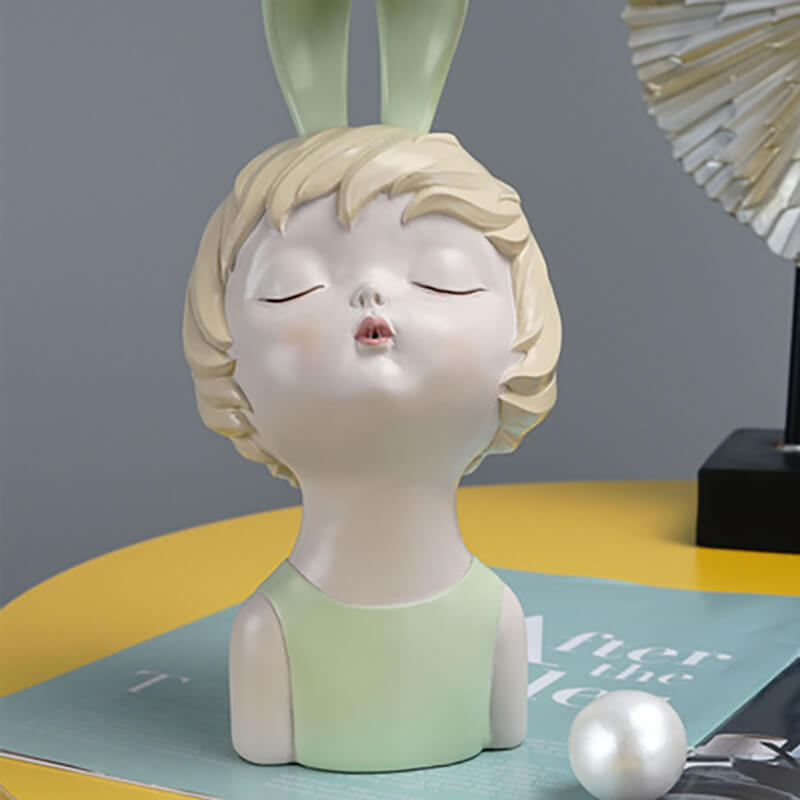 Rabbit Girl Resin Ornament - Decoration - DINIBLO 