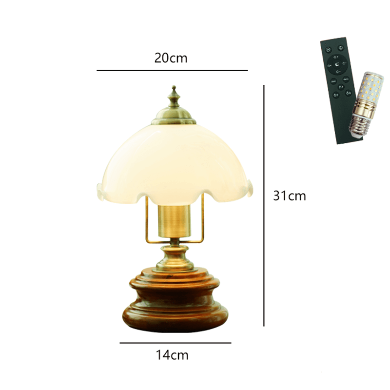 Retro Flower Glass Table Lamp - Table Lamp - DINIBLO 