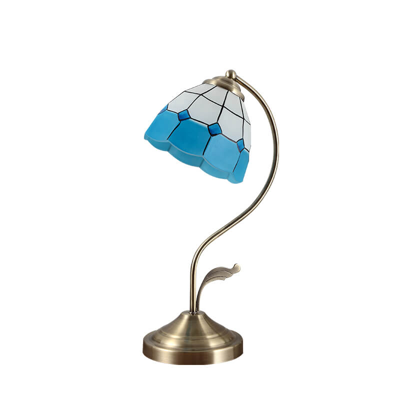 Retro Glass Tiffany Table Lamp - LAMP - DINIBLO 