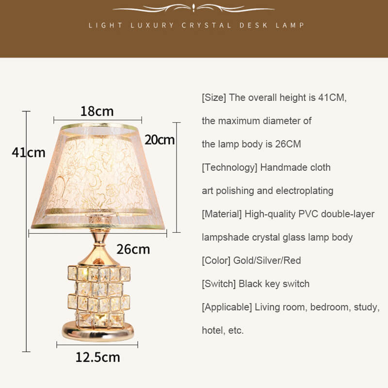 Romantic Crystal Table Lamp - Table Lamp - DINIBLO 