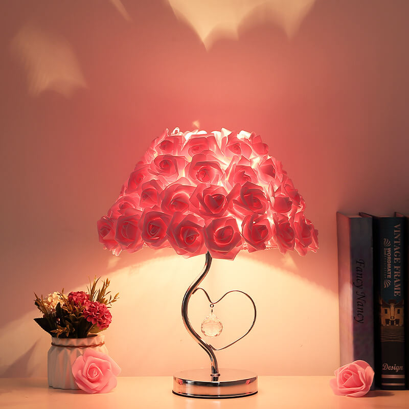 Rose Crystal Desk Lamp - Table Lamp - DINIBLO 