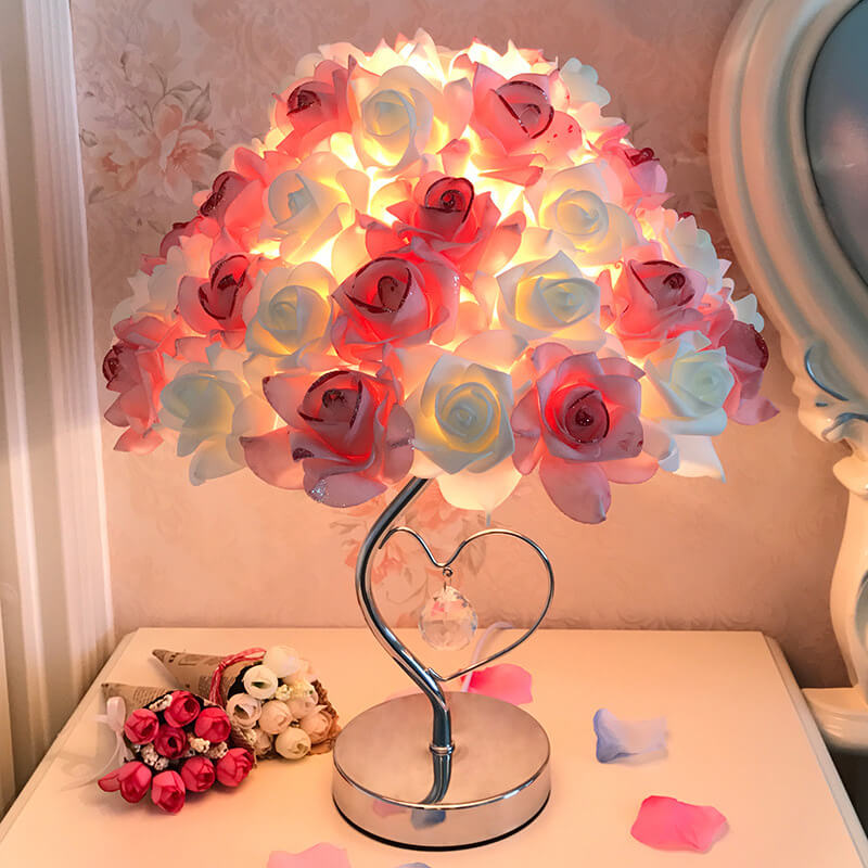 Rose Crystal Desk Lamp - Table Lamp - DINIBLO 