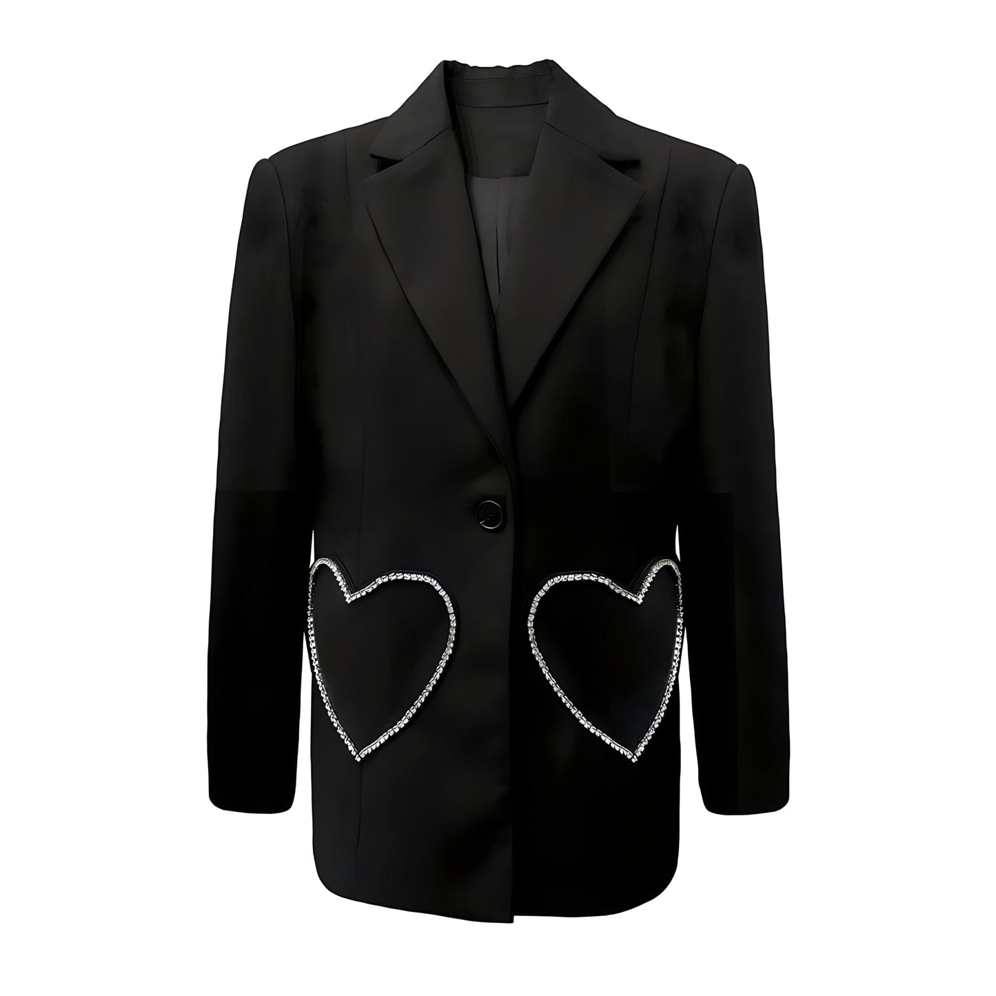 The Heartthrob Long Sleeve Sequin Blazer - 0 - DINIBLO 