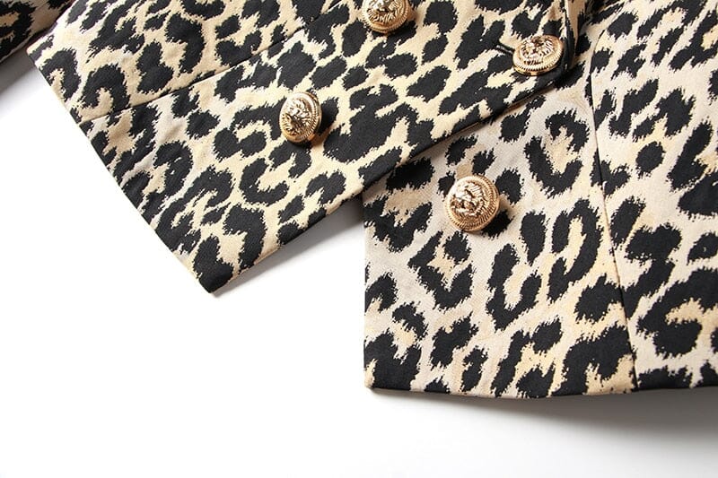 The Leopard Slim Fit Blazer - 0 - DINIBLO 