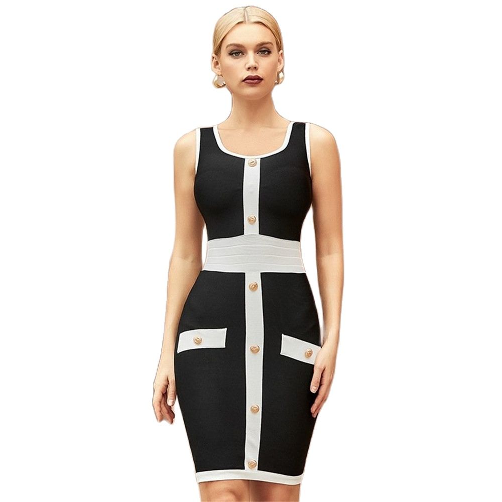 Sleeveless Bodycon Dress - Dresses - DINIBLO 