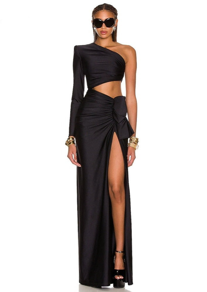 Black Cutouts Maxi Dress -  - DINIBLO 