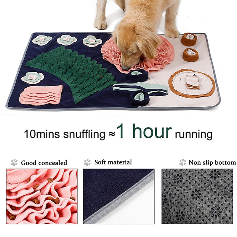 Snuffle Mat for Dogs Interactive Toy - Pet Bowls, Feeders & Waterers - DINIBLO 