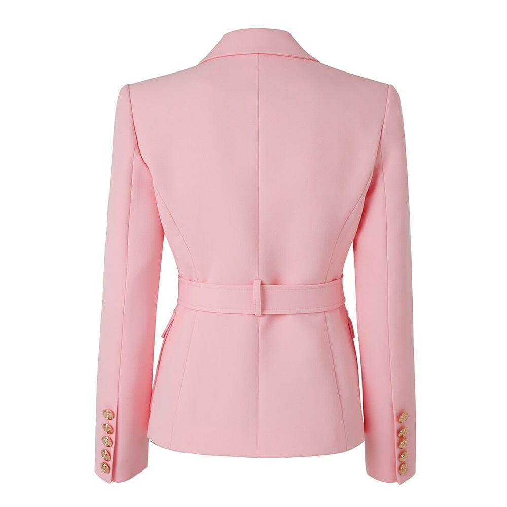 The Bey Long Sleeve Belted Blazer - Multiple Colors - 0 - DINIBLO 