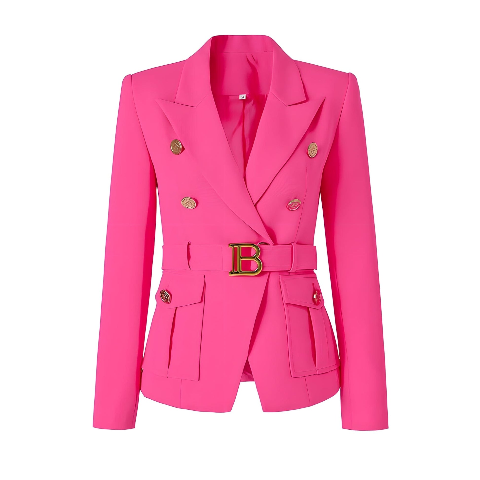 The Bey Long Sleeve Belted Blazer - Multiple Colors - 0 - DINIBLO 