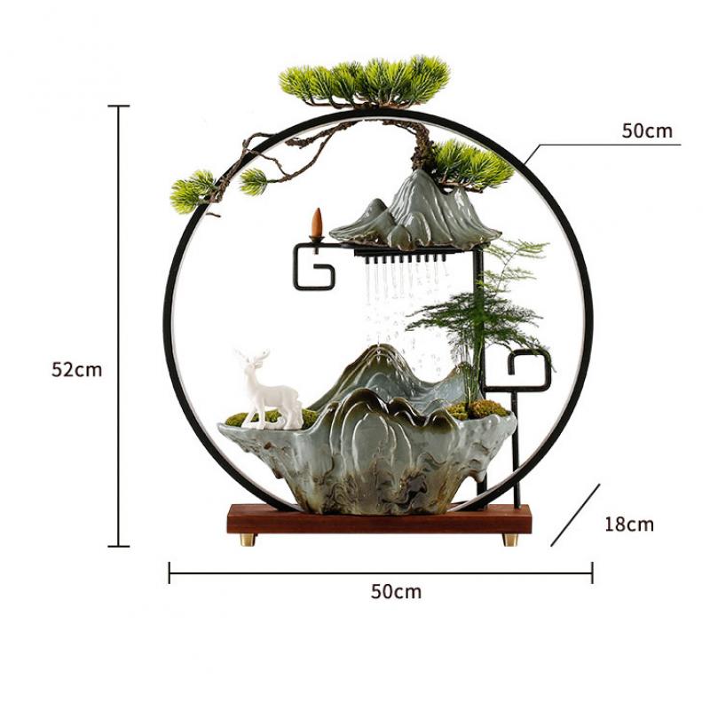 LED Waterfall Censer Bonsai Backflow Incense Burner - Incense Holders - DINIBLO 