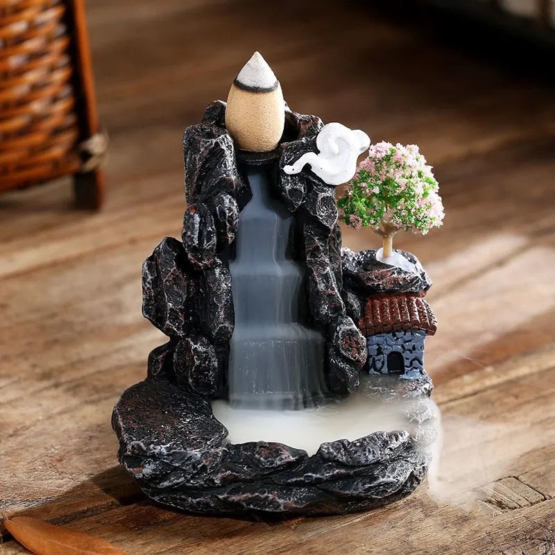 Mountain River Waterfall Backflow Incense Burners - Incense Holders - DINIBLO 