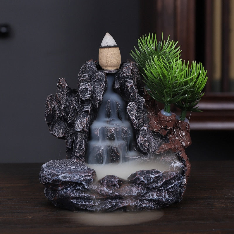 Mountain River Waterfall Backflow Incense Burners - Incense Holders - DINIBLO 