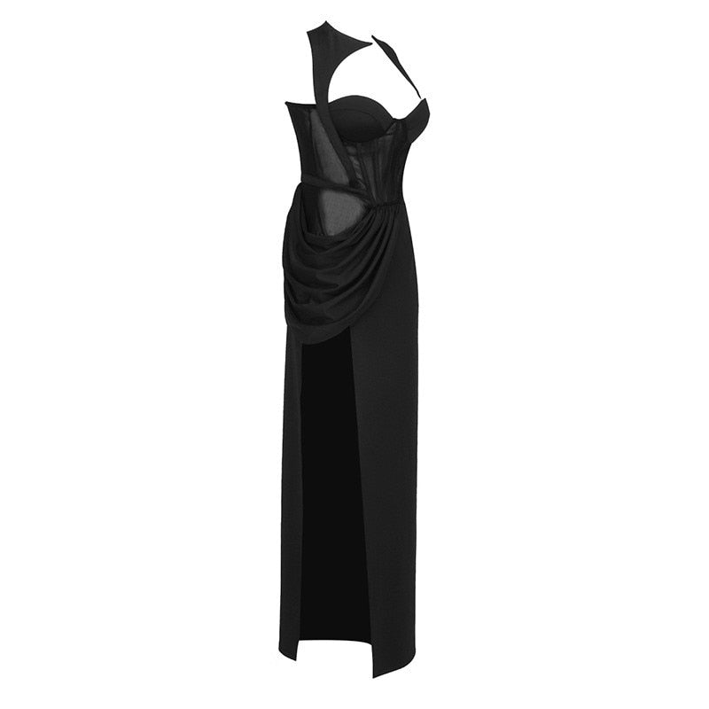 Corset Black Maxi Dress -  - DINIBLO 