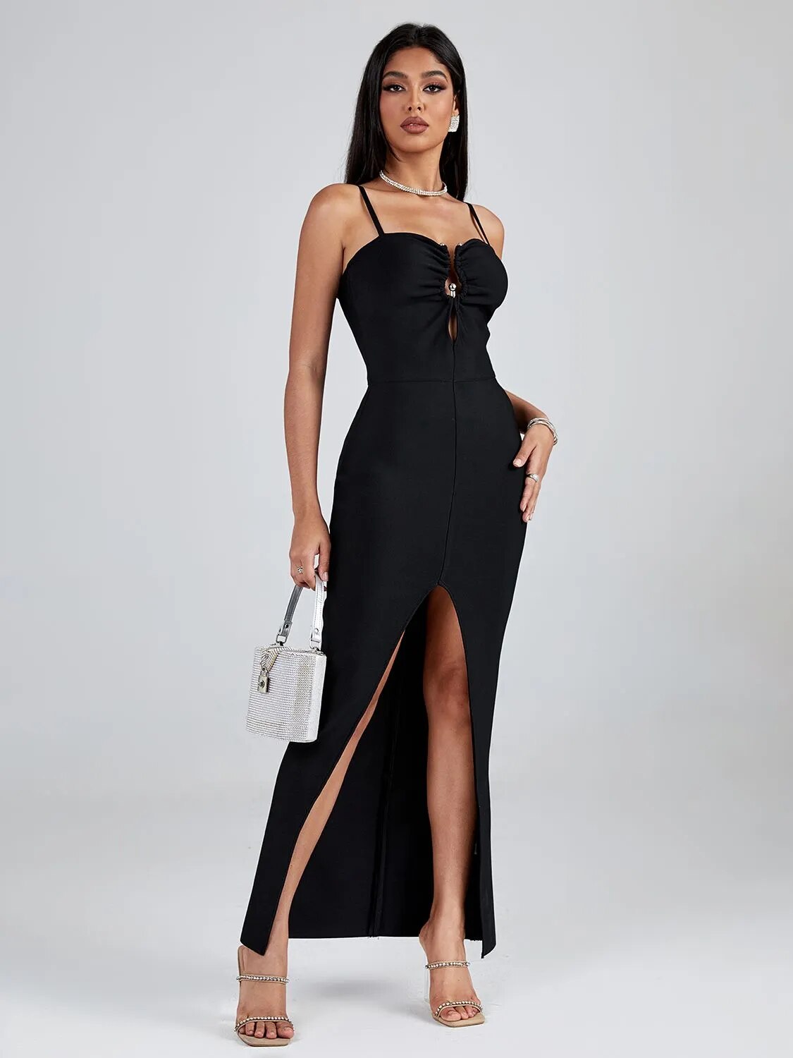 Black Bandage Bodycon Dress - Dresses - DINIBLO 