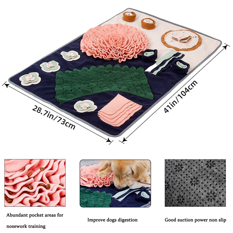 Snuffle Mat for Dogs Interactive Toy - Pet Bowls, Feeders & Waterers - DINIBLO 