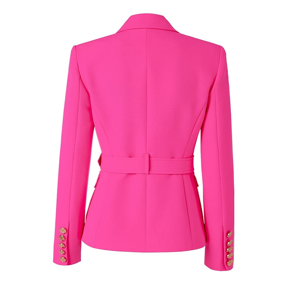 The Bey Long Sleeve Belted Blazer - Multiple Colors - 0 - DINIBLO 