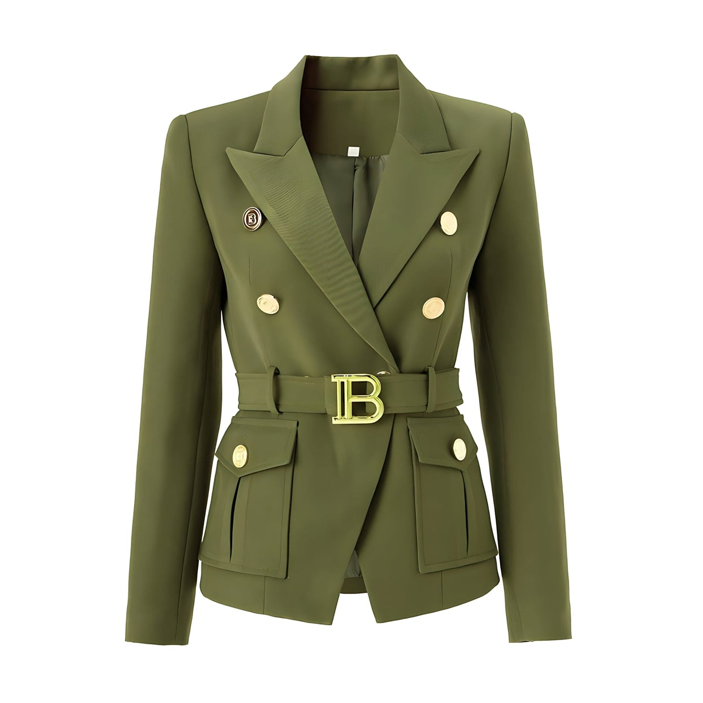 The Bey Long Sleeve Belted Blazer - Multiple Colors - 0 - DINIBLO 