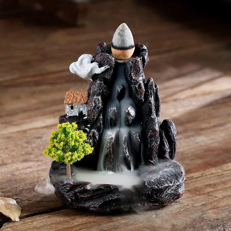 Mountain River Waterfall Backflow Incense Burners - Incense Holders - DINIBLO 