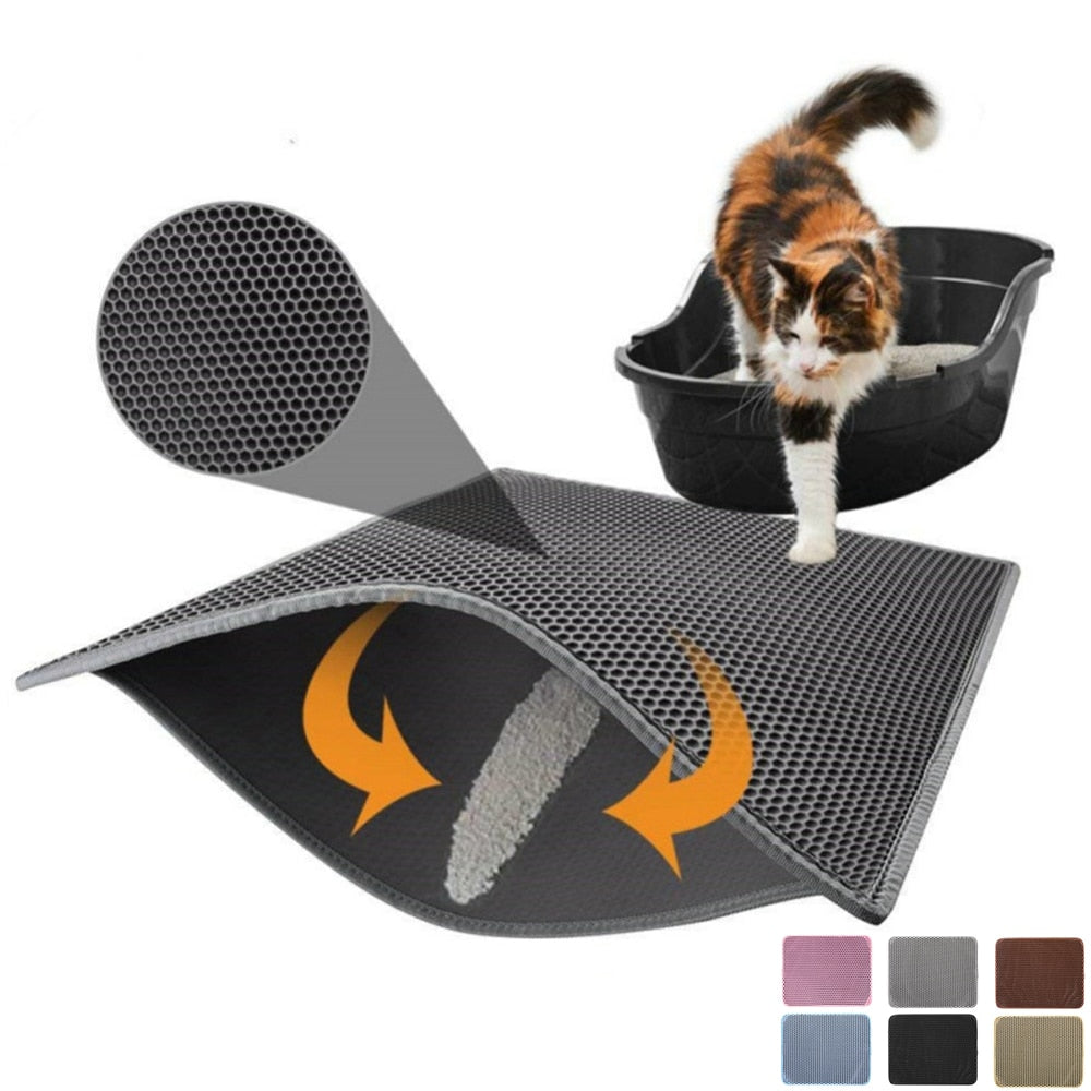 Pet Cat Litter Mat - Cat Litter Box Mats - DINIBLO 