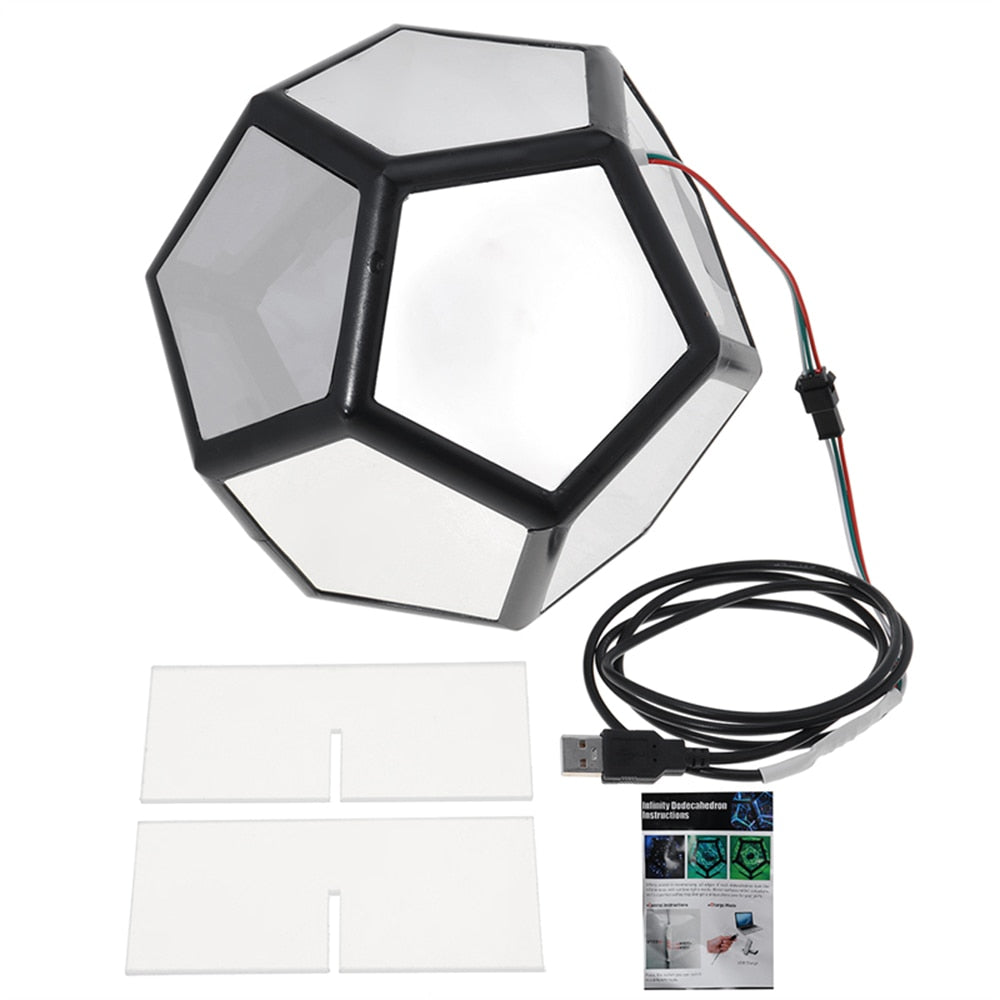 Dodecahedron Infinite Table Lamp Night Light - Lamps - DINIBLO 