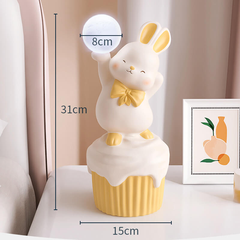 Happy Rabbit Resin Table Lamp - Table Lamp - DINIBLO 