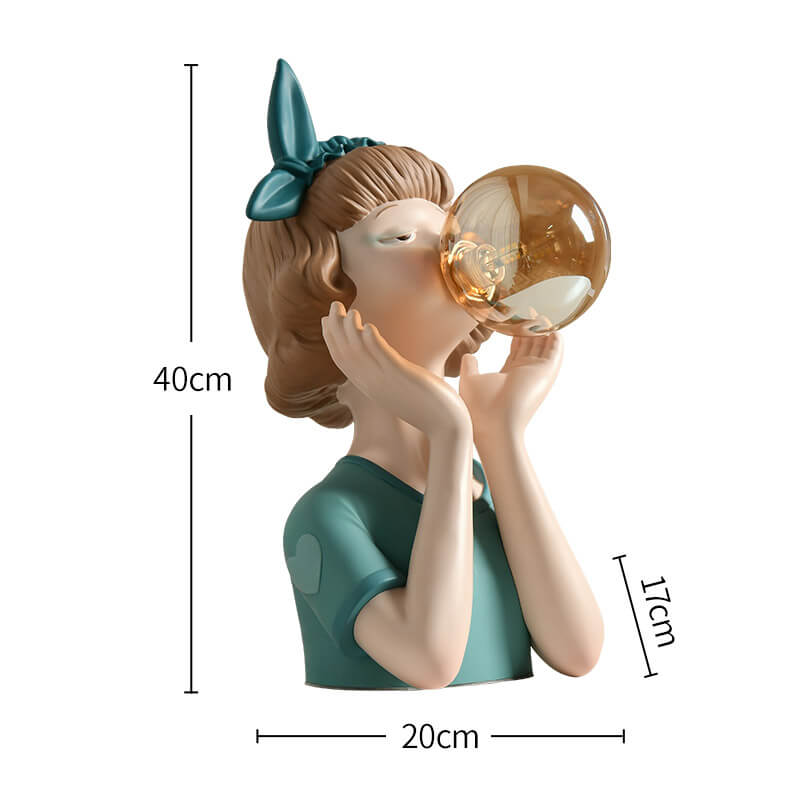 Cute Girl Resin Decoration - Table Lamp - DINIBLO 