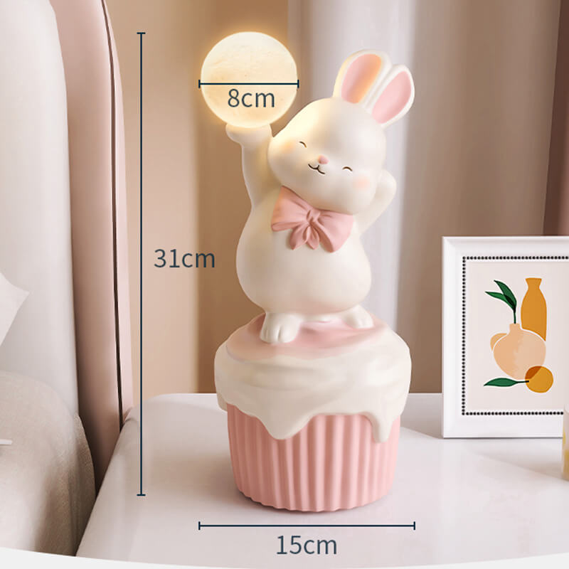 Happy Rabbit Resin Table Lamp - Table Lamp - DINIBLO 