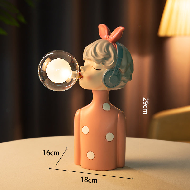 Elegant Girl Resin Table Lamp - Table Lamp - DINIBLO 