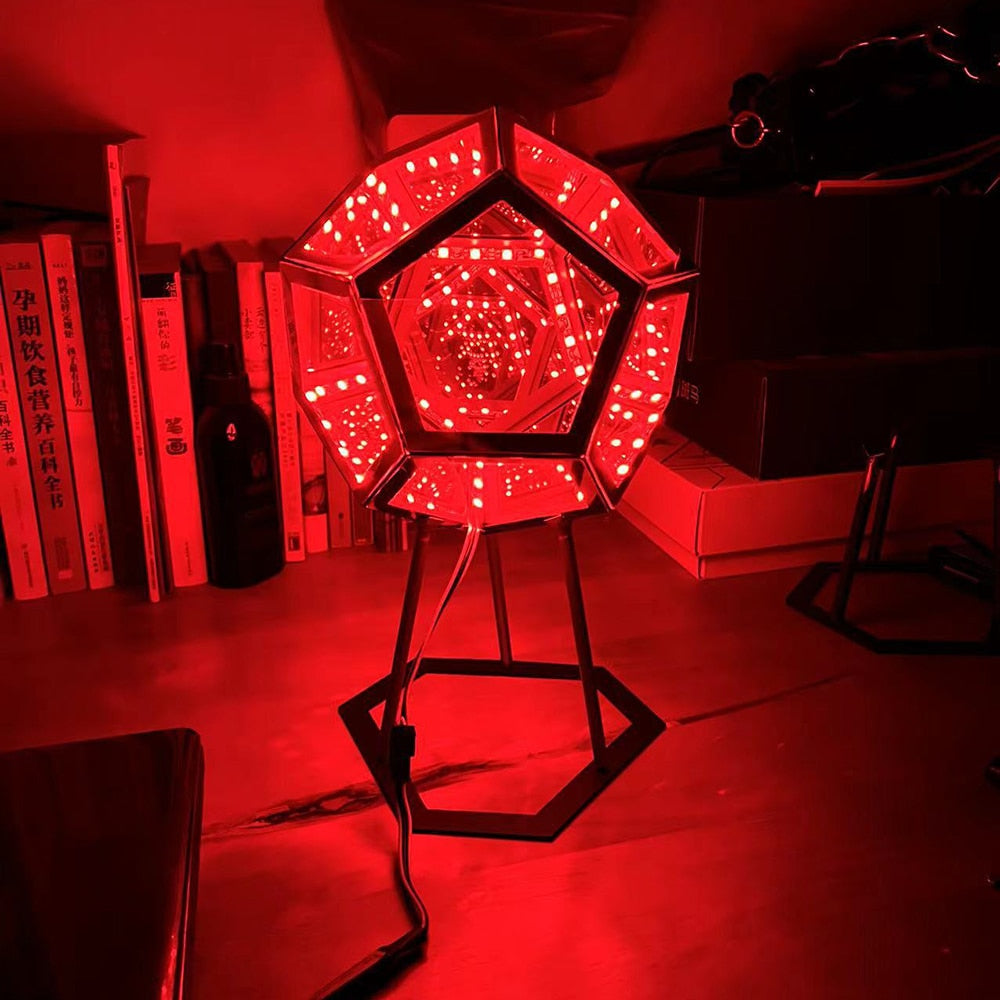 Dodecahedron Infinite Table Lamp Night Light - Lamps - DINIBLO 