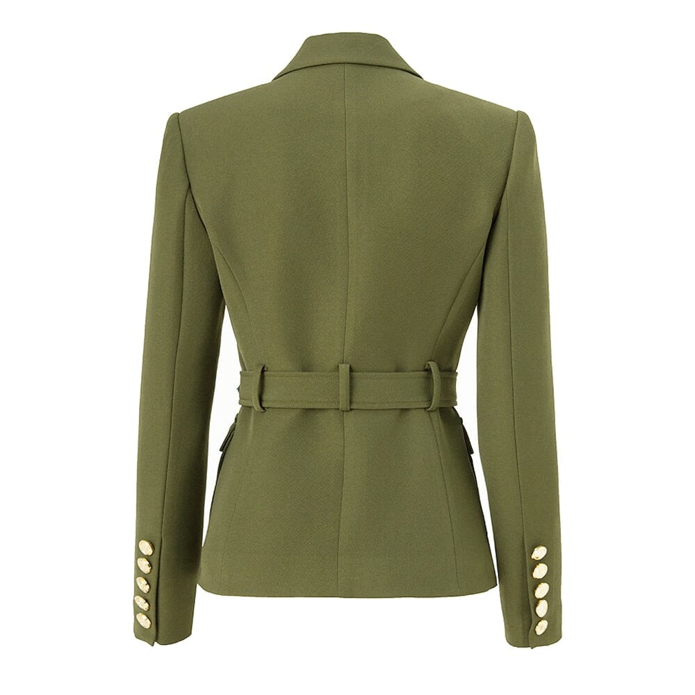 The Bey Long Sleeve Belted Blazer - Multiple Colors - 0 - DINIBLO 