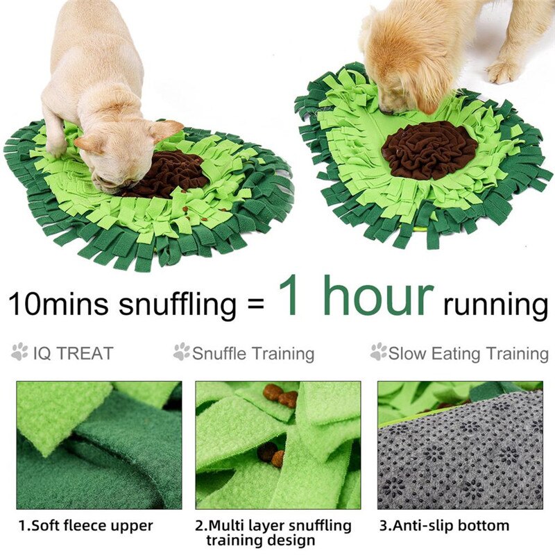 Avocado Pet Dog Snuffle Mat Nose Smell Training Toy - Pet Bowls, Feeders & Waterers - DINIBLO 