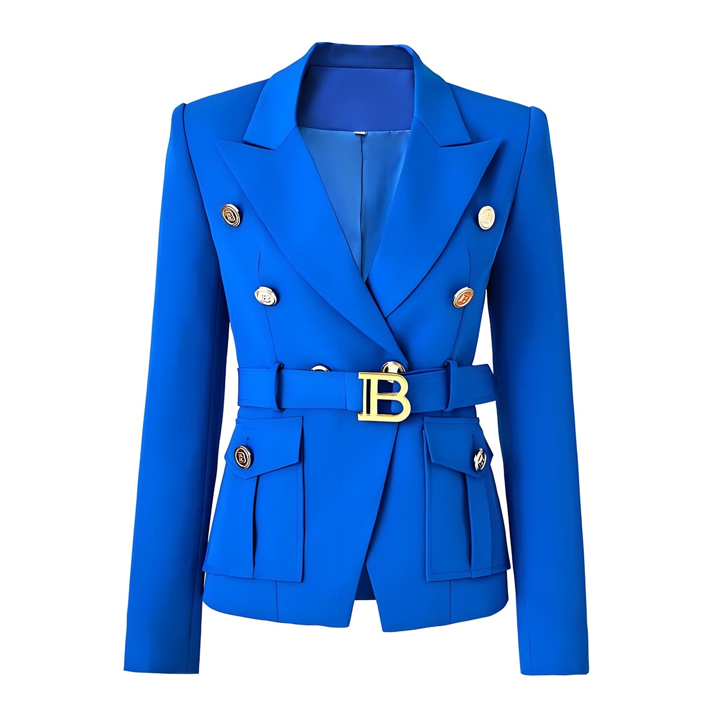 The Bey Long Sleeve Belted Blazer - Multiple Colors - 0 - DINIBLO 