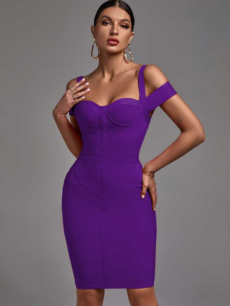 Off Shoulder Bodycon Dresses - Dresses - DINIBLO 