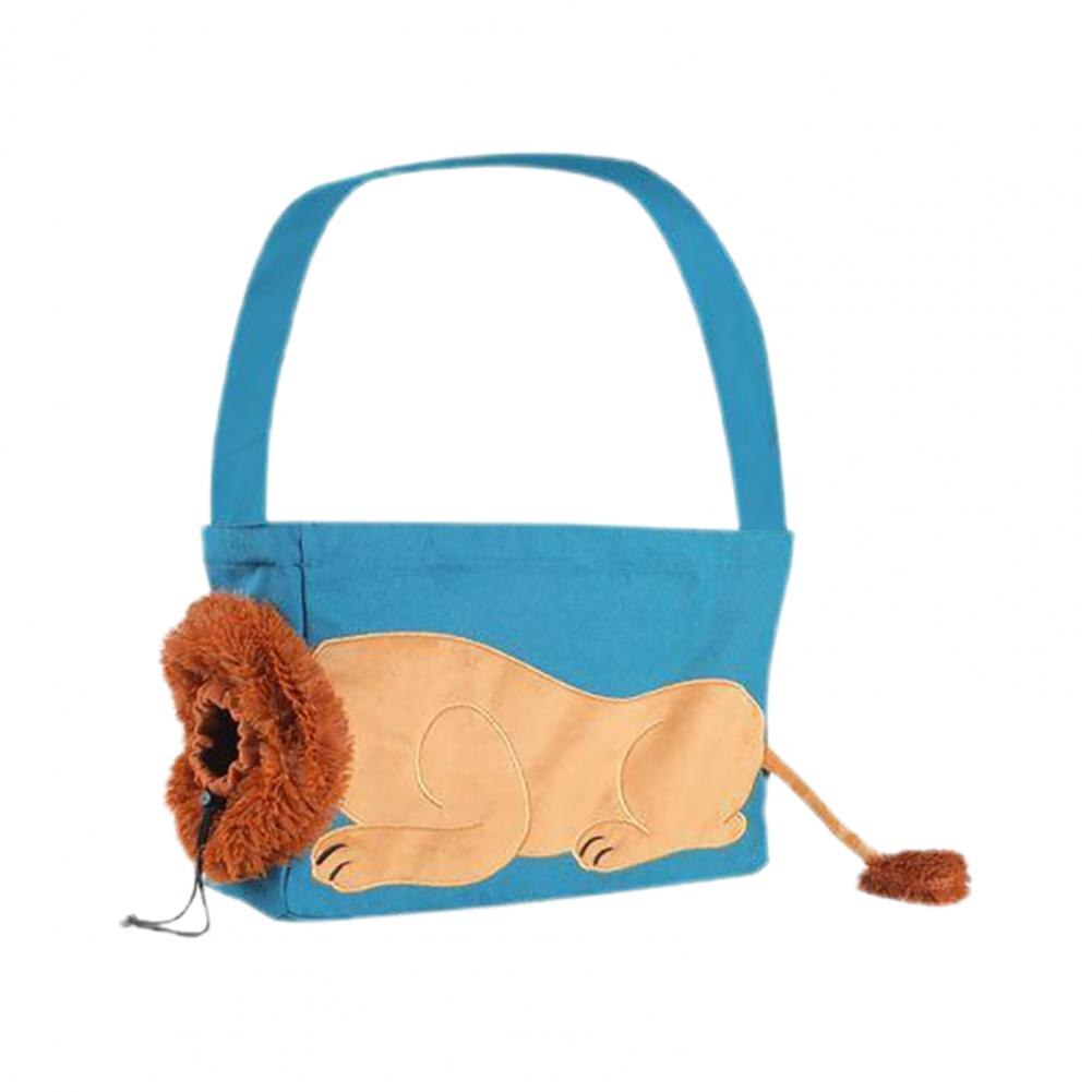 Pet Outdoor Bag Lion Shaped Cat Canvas Carrier Bag - Pet Carriers & Crates - DINIBLO 