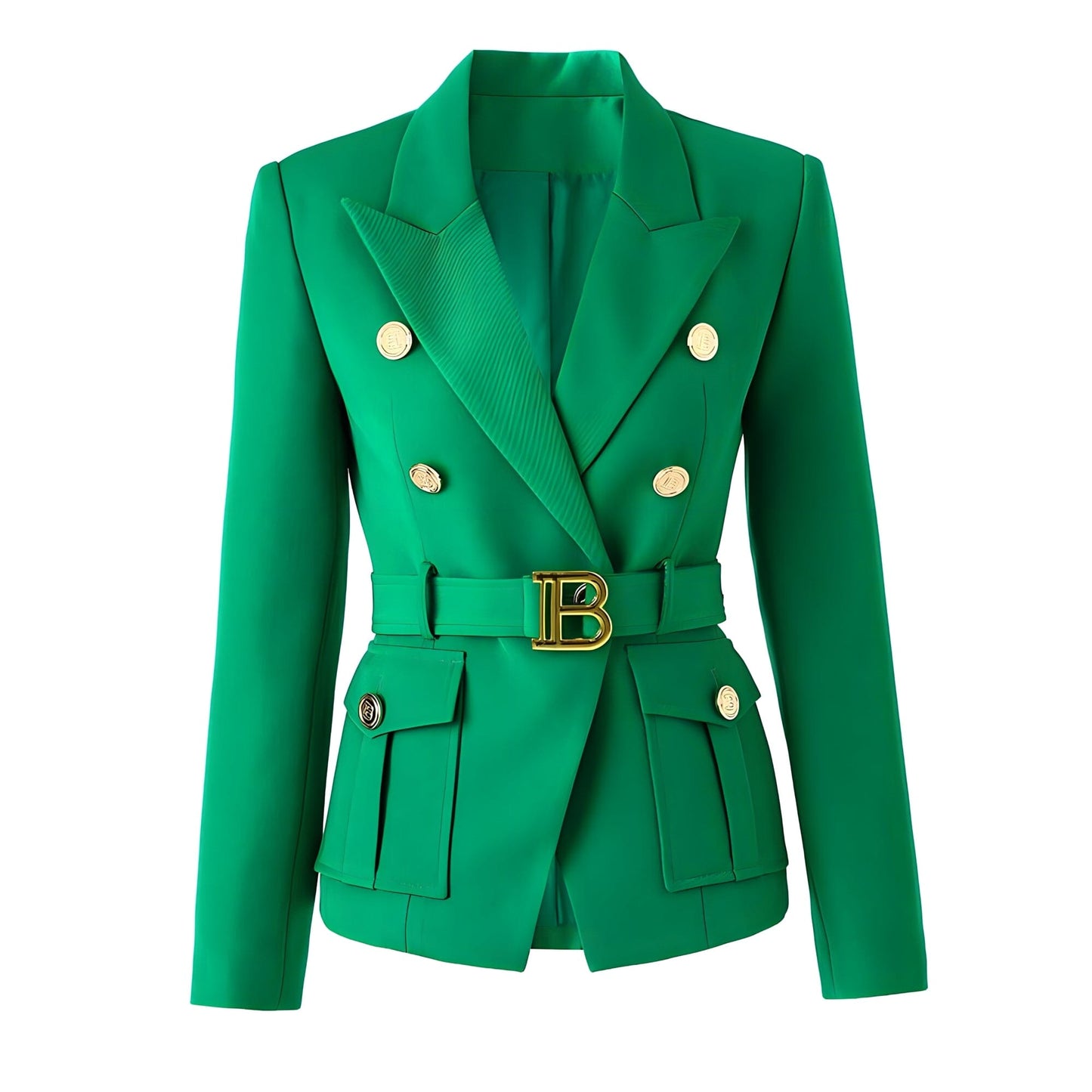 The Bey Long Sleeve Belted Blazer - Multiple Colors - 0 - DINIBLO 