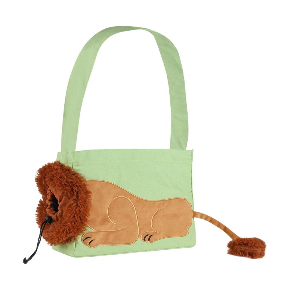 Pet Outdoor Bag Lion Shaped Cat Canvas Carrier Bag - Pet Carriers & Crates - DINIBLO 