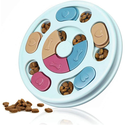 Dog Treat Puzzle Feeder Toy IQ Training - Pet Bowls, Feeders & Waterers - DINIBLO 