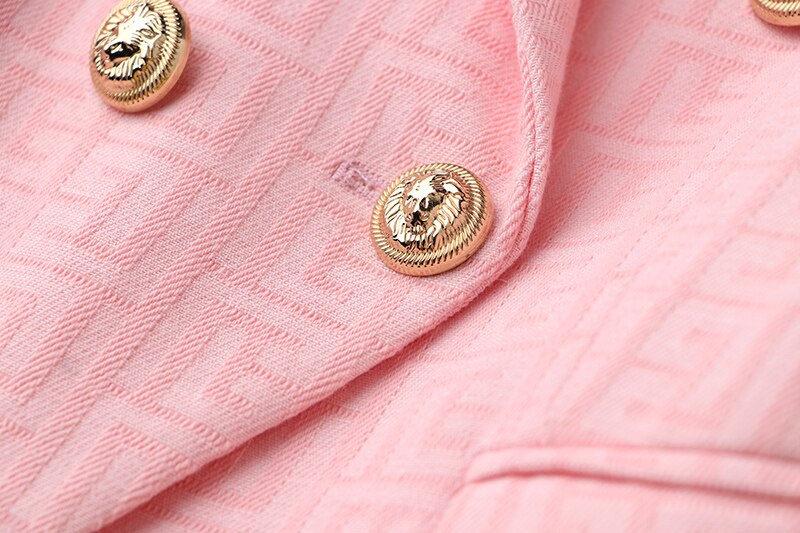 Pink Texture Blazer -  - DINIBLO 