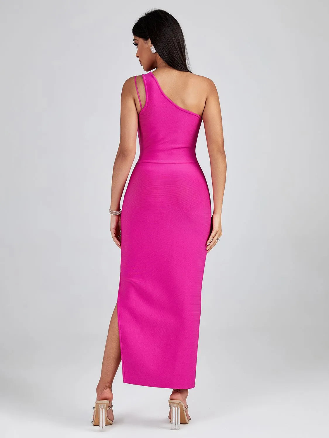 Elegant Draped Evening Dress - Dresses - DINIBLO 