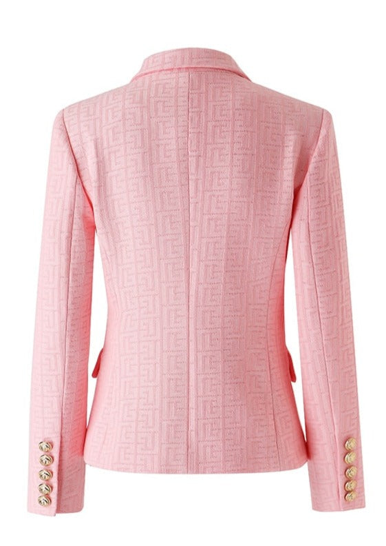 Pink Texture Blazer -  - DINIBLO 