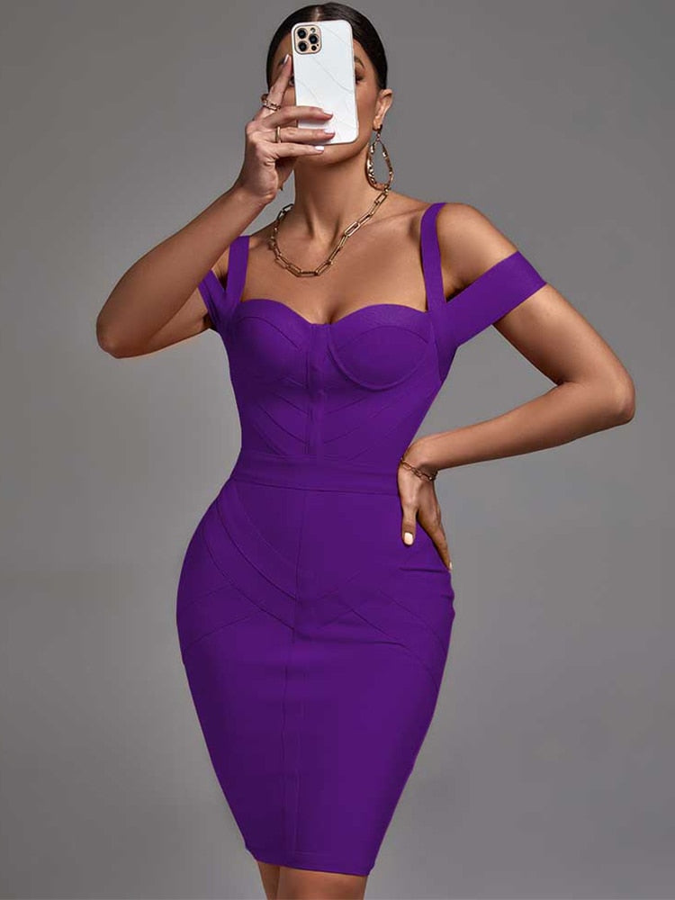 Off Shoulder Bodycon Dresses - Dresses - DINIBLO 